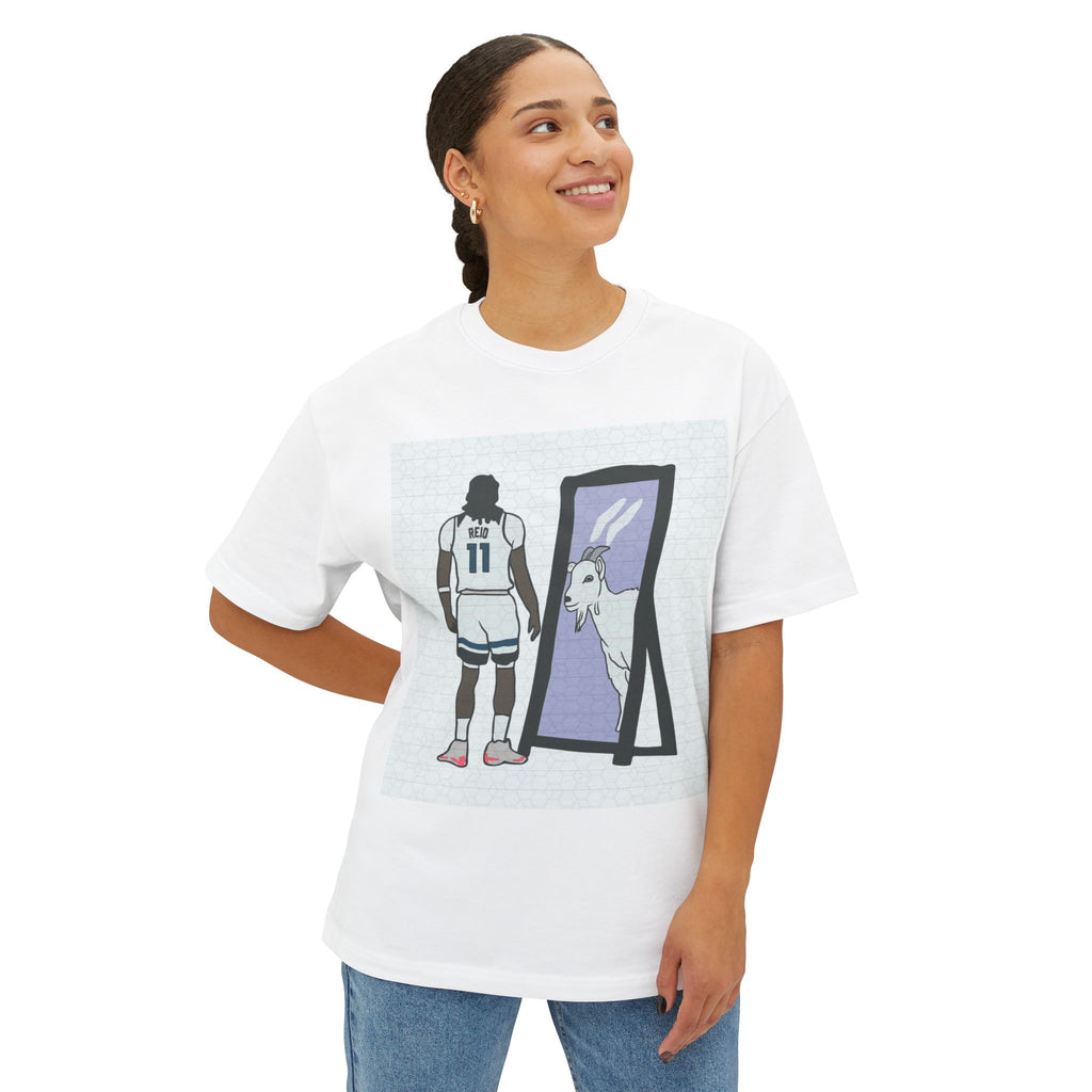 Naz Reid Reflective Goat Unisex Oversized Tee