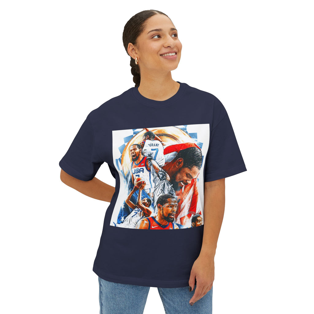 Kevin Durant USA Basketball Tribute Unisex Oversized Boxy Tee