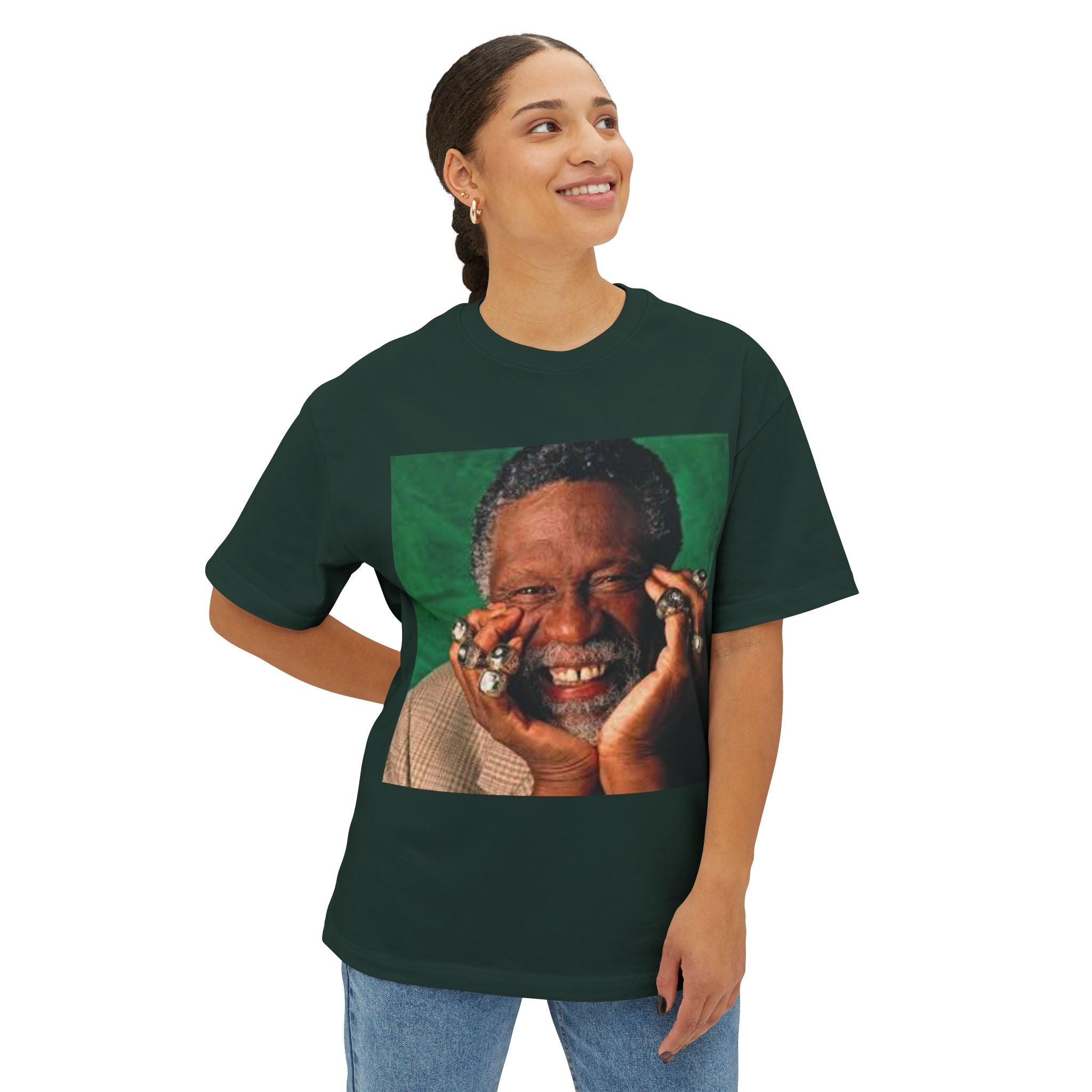 Bill Russell Smiling Portrait Oversized Tee