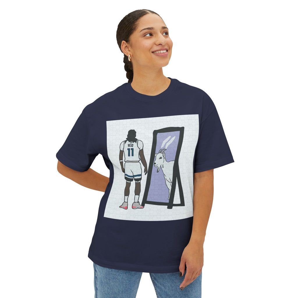 Naz Reid Reflective Goat Unisex Oversized Tee