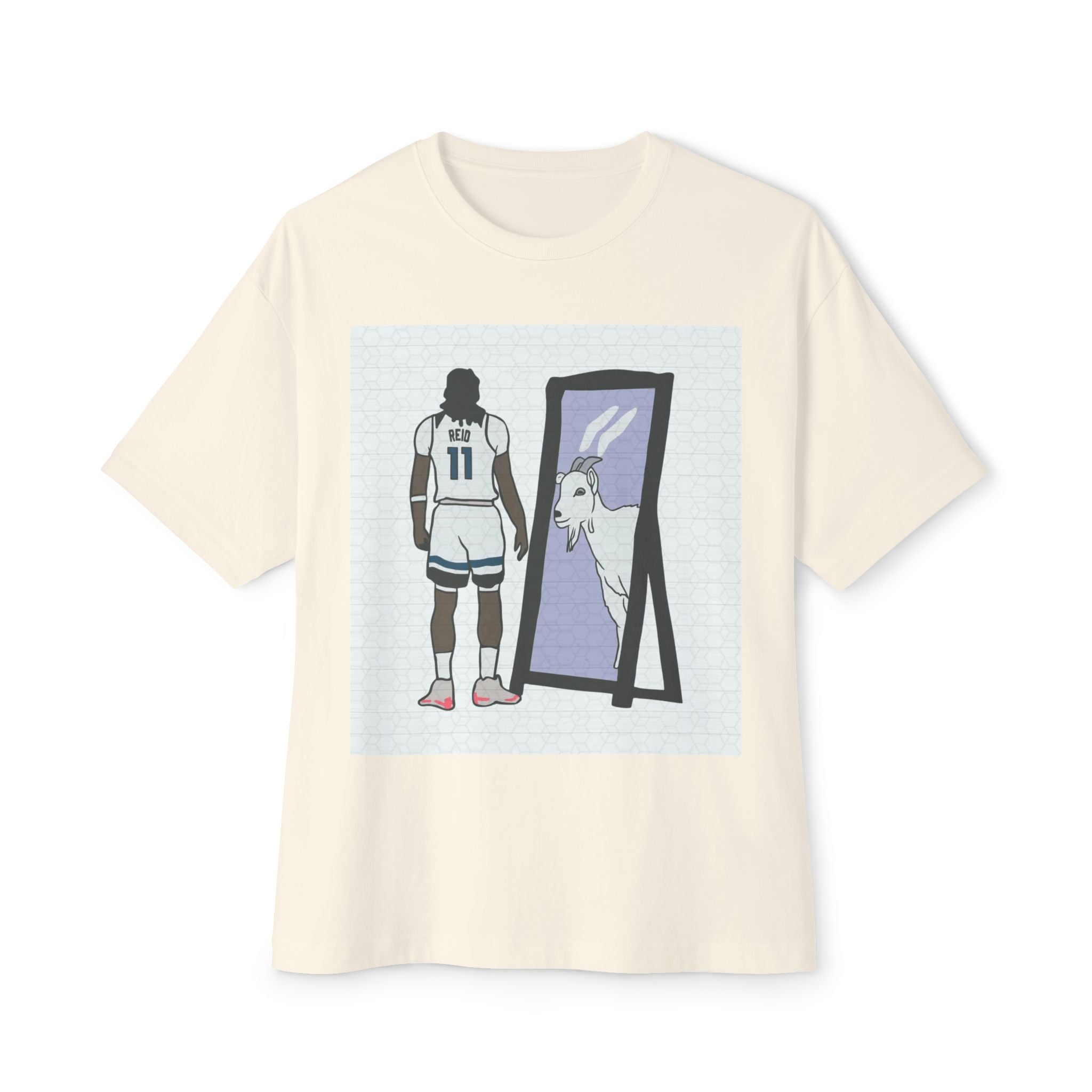 Naz Reid Reflective Goat Unisex Oversized Tee