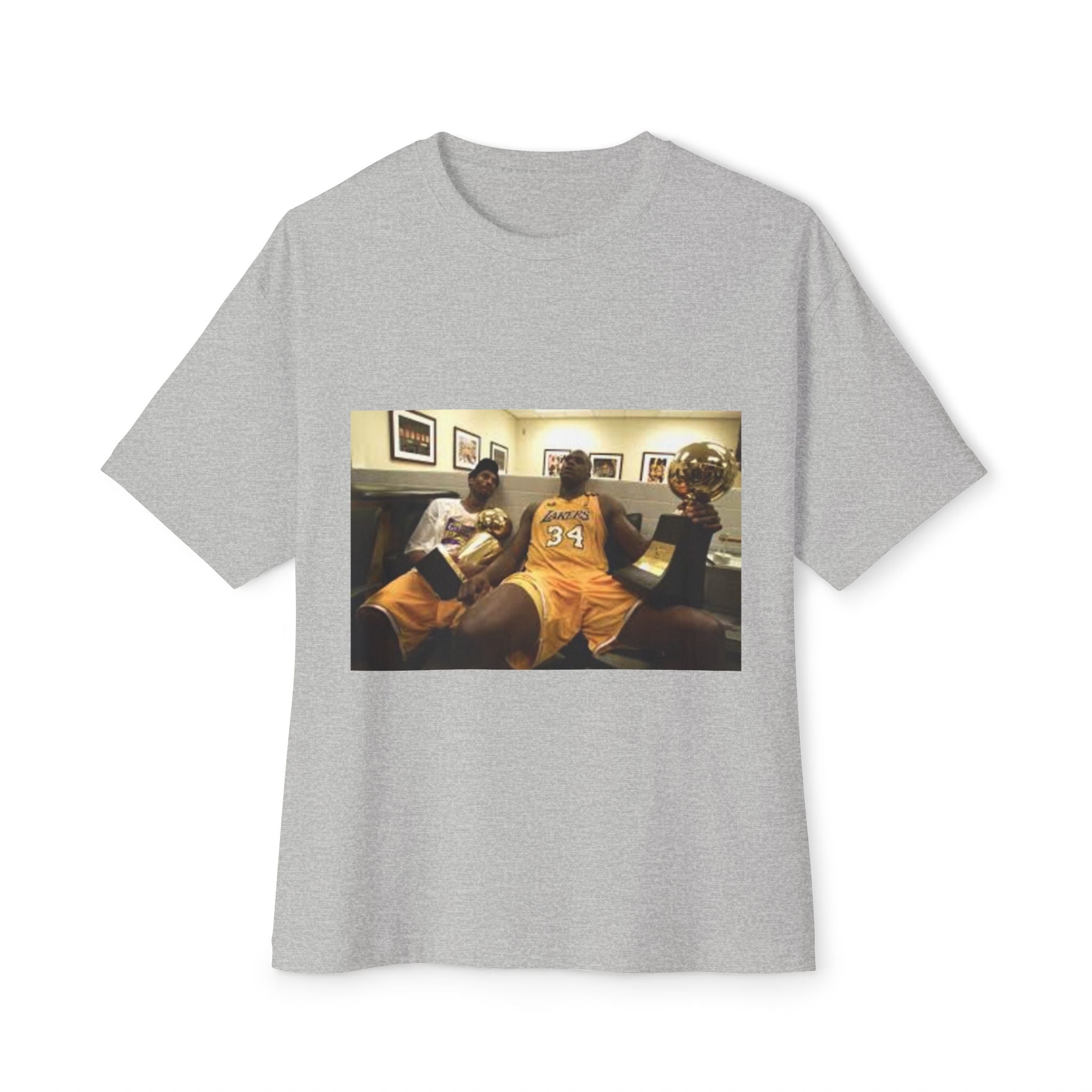 Kobe and Shaq Championship Unisex Oversized Boxy Tee