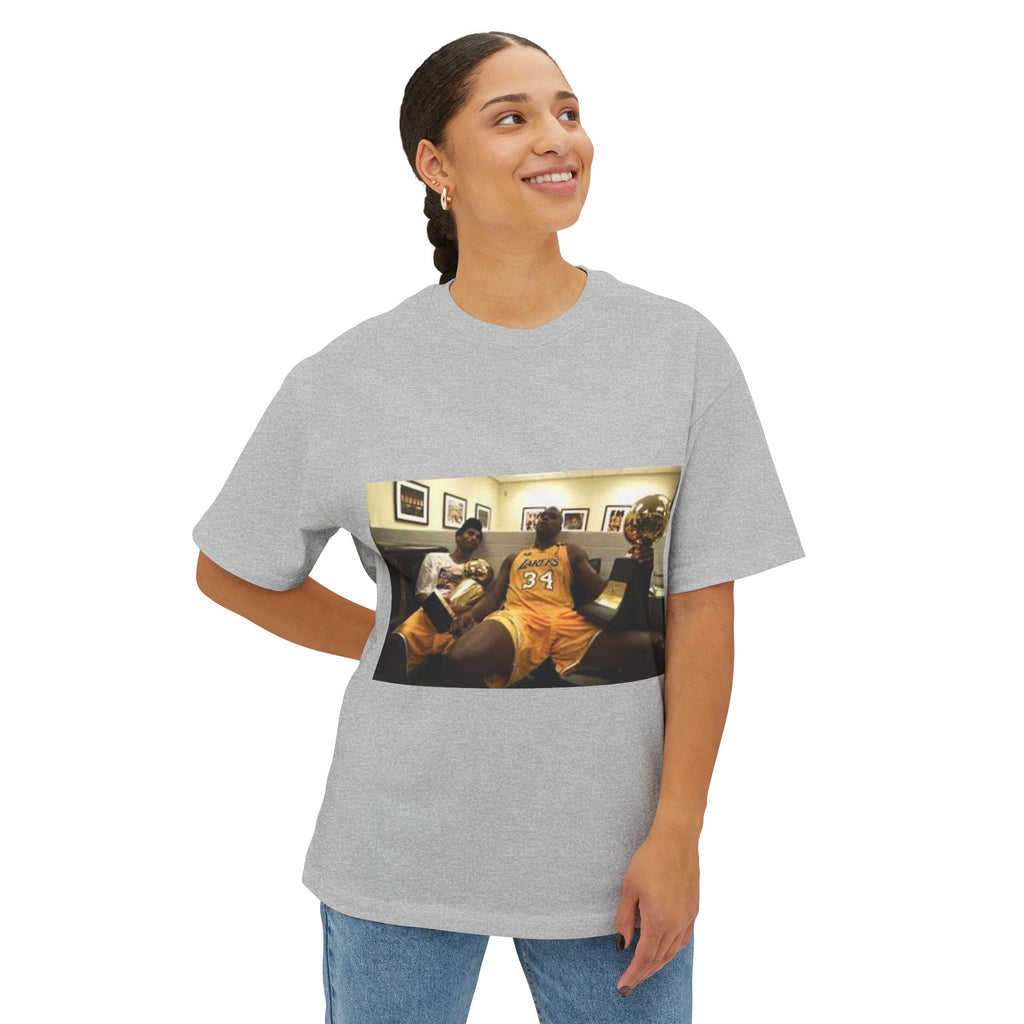 Kobe and Shaq Championship Unisex Oversized Boxy Tee