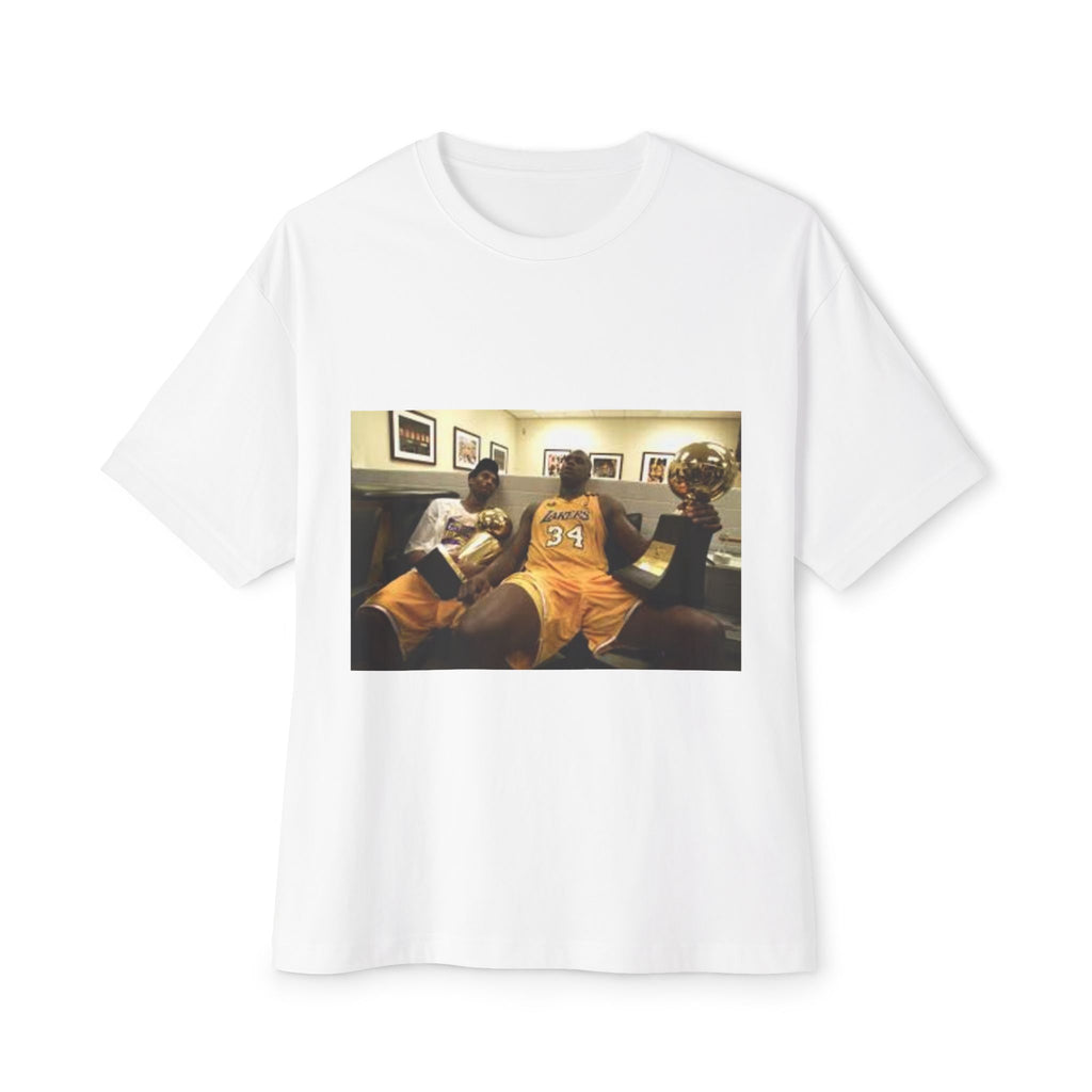 Kobe and Shaq Championship Unisex Oversized Boxy Tee