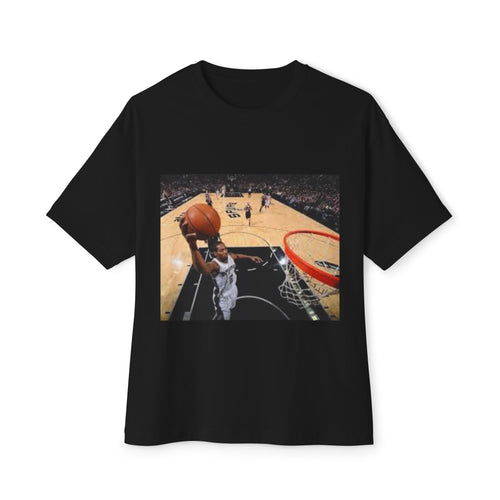 Kawhi Leonard Dunking Unisex Oversized Boxy Tee