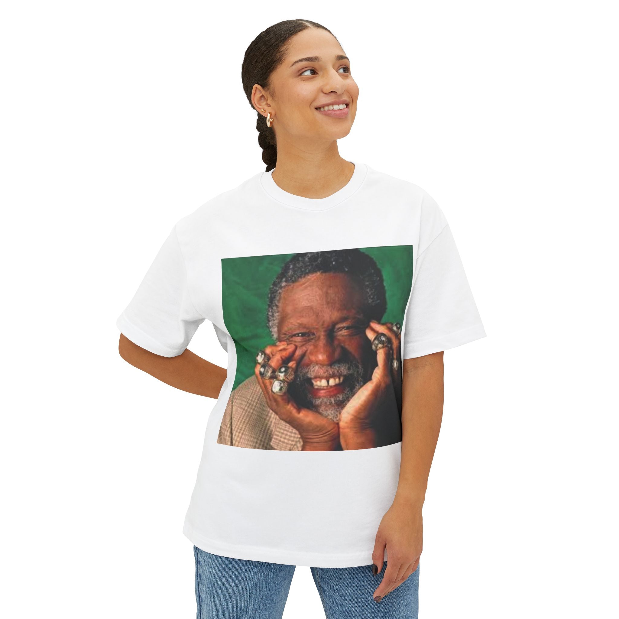 Bill Russell Smiling Portrait Oversized Tee