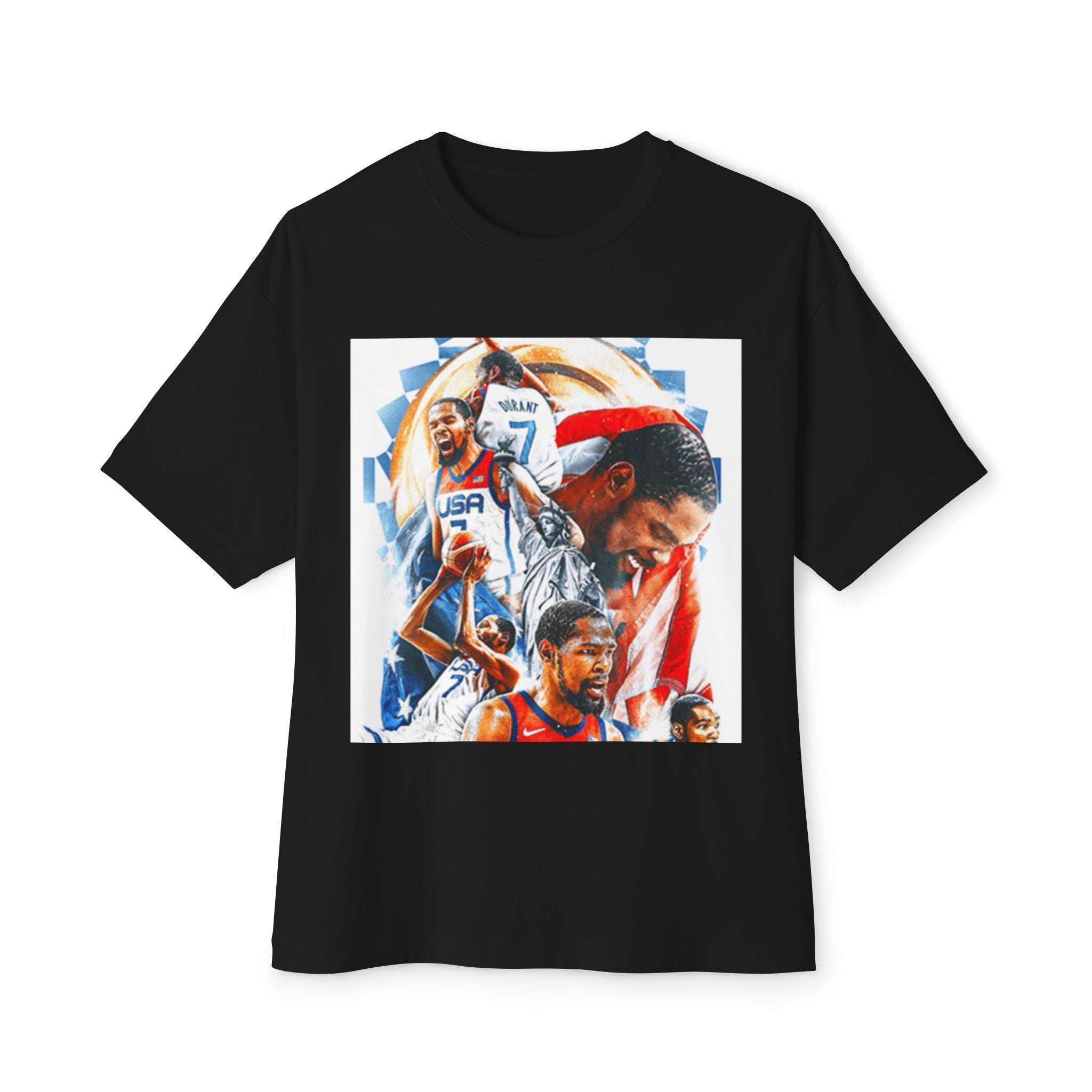 Kevin Durant USA Basketball Tribute Unisex Oversized Boxy Tee