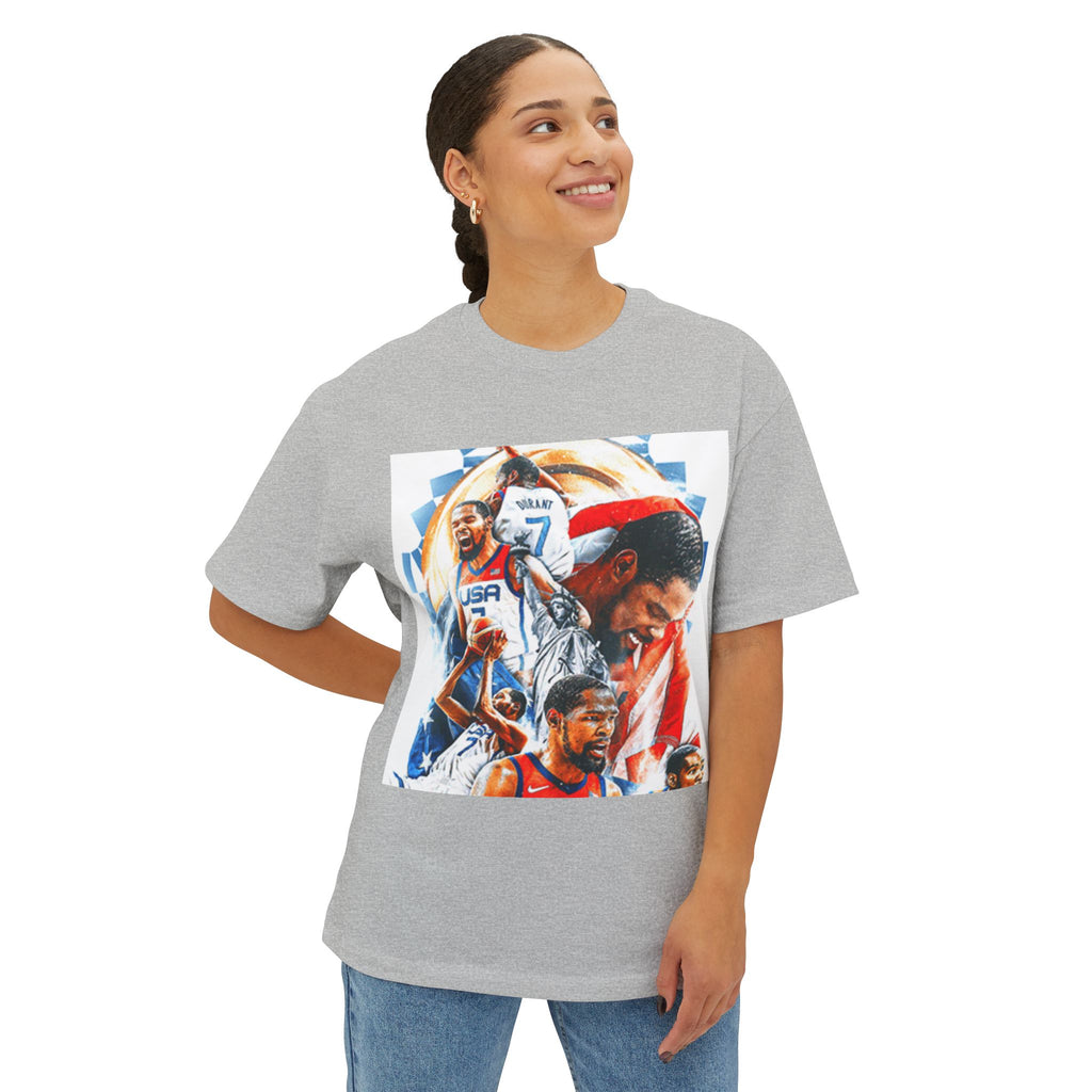 Kevin Durant USA Basketball Tribute Unisex Oversized Boxy Tee