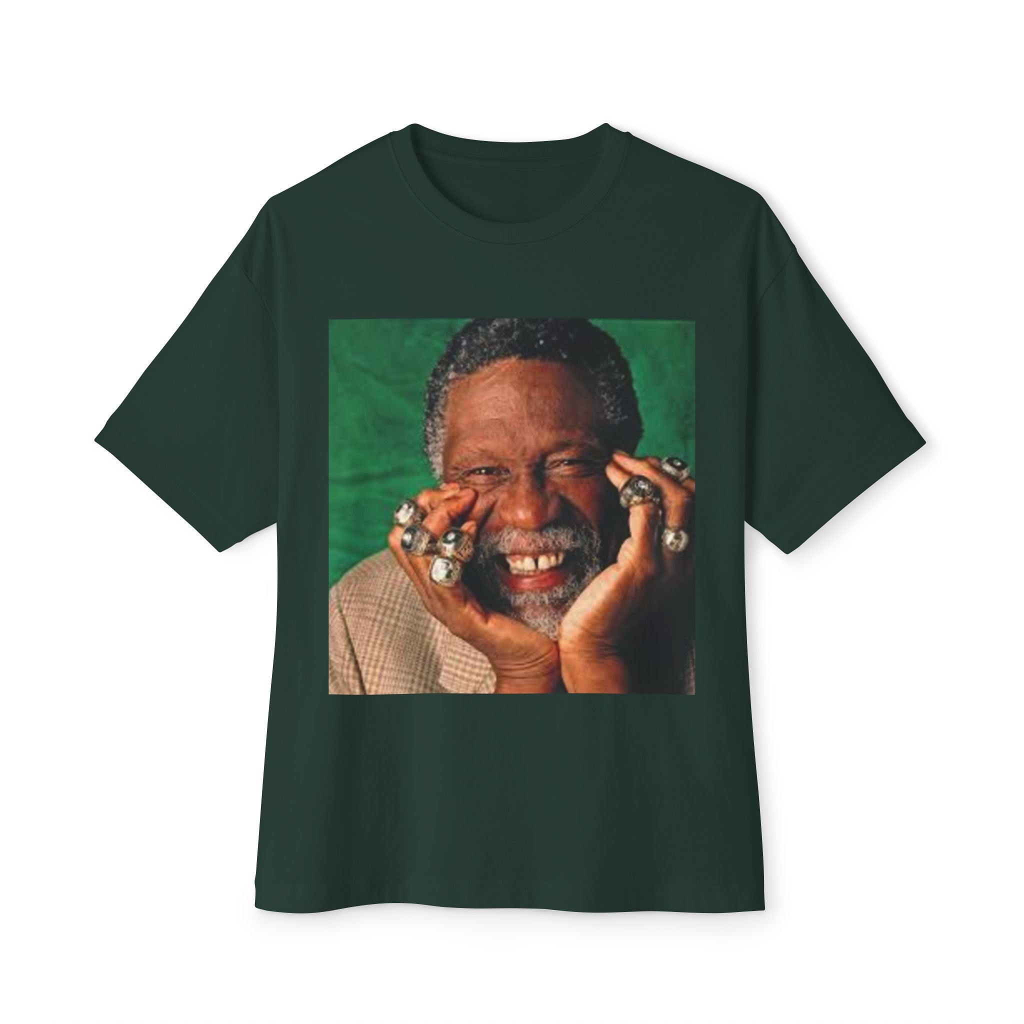 Bill Russell Smiling Portrait Oversized Tee