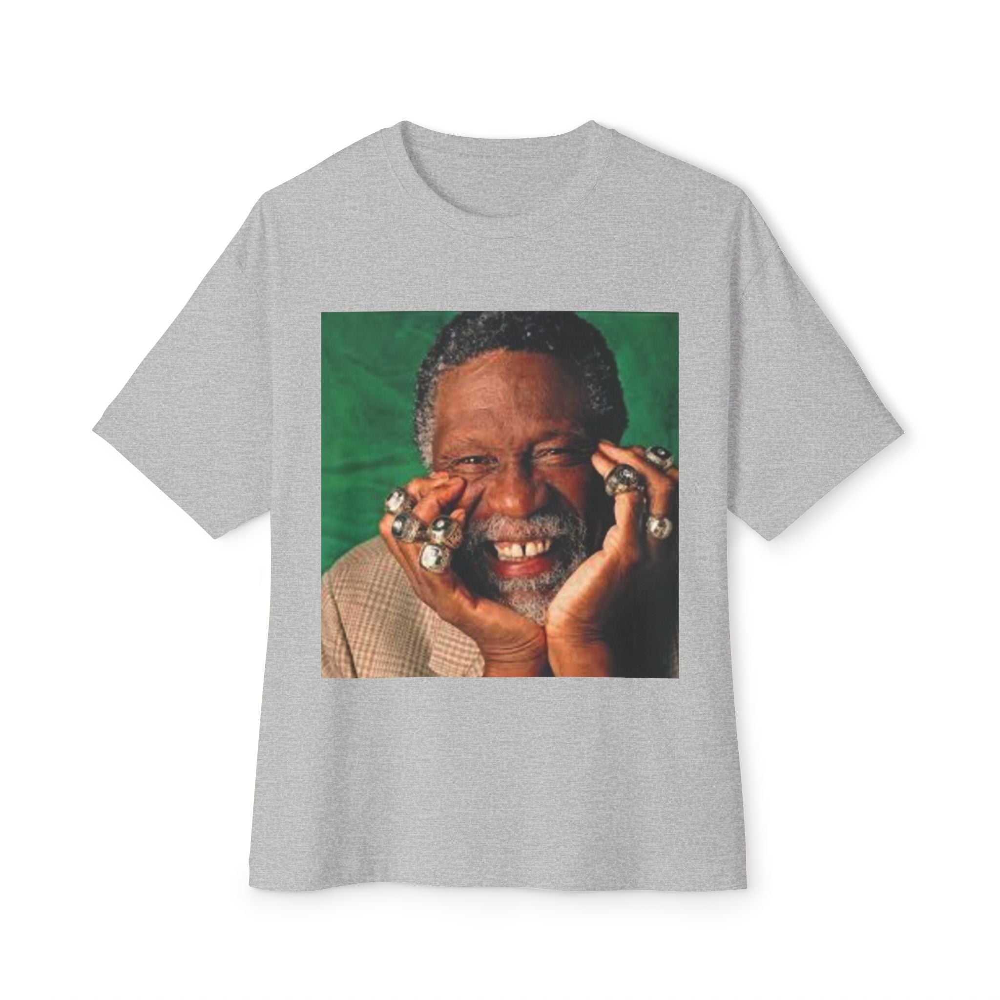 Bill Russell Smiling Portrait Oversized Tee