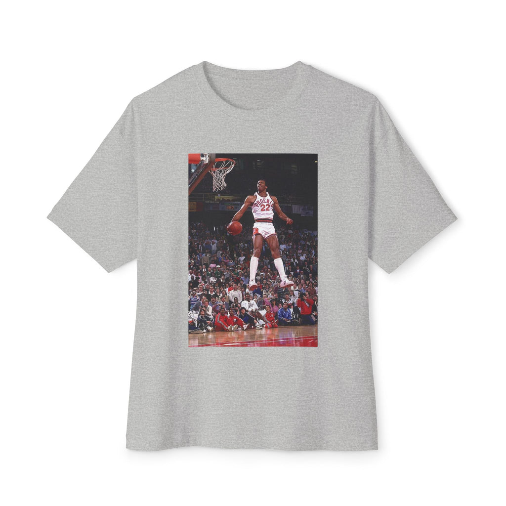 Larry Nance Dunking Basketball Graphic Oversized Tee