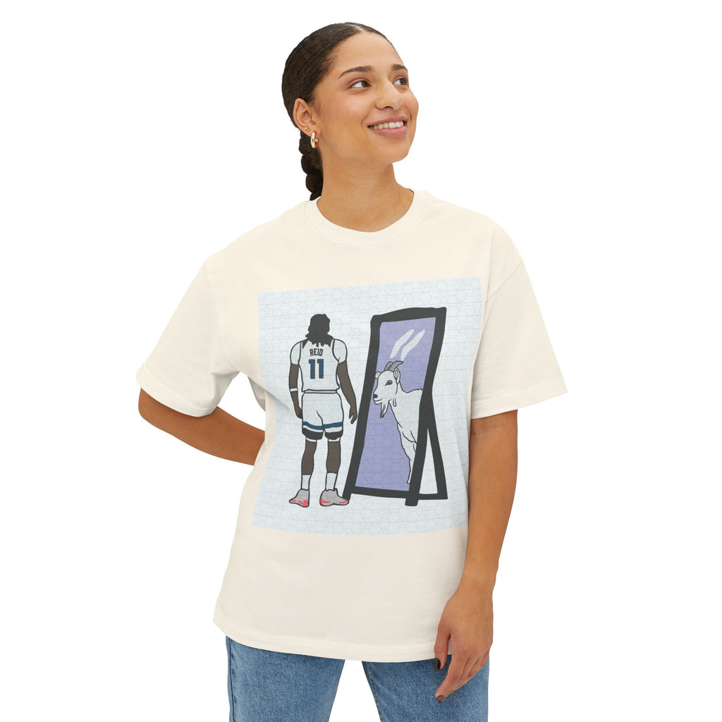 Naz Reid Reflective Goat Unisex Oversized Tee
