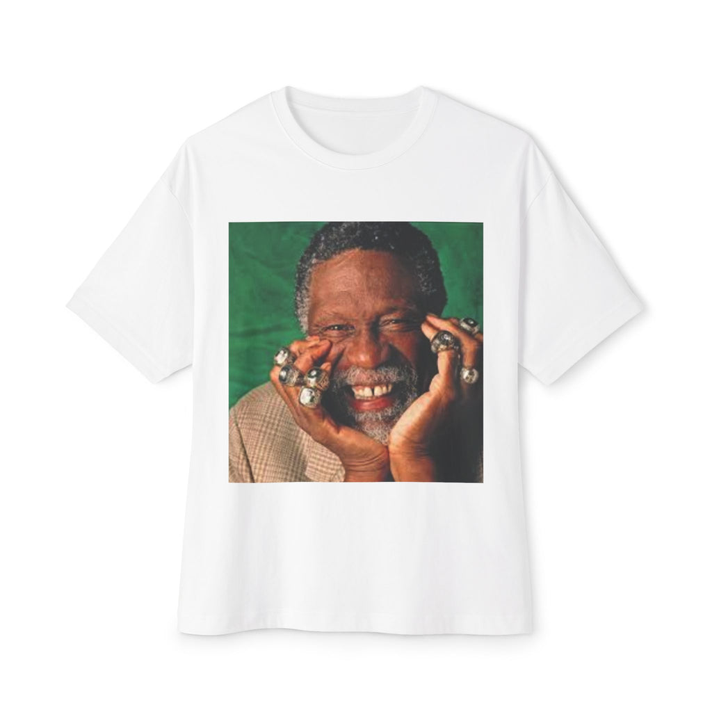 Bill Russell Smiling Portrait Oversized Tee