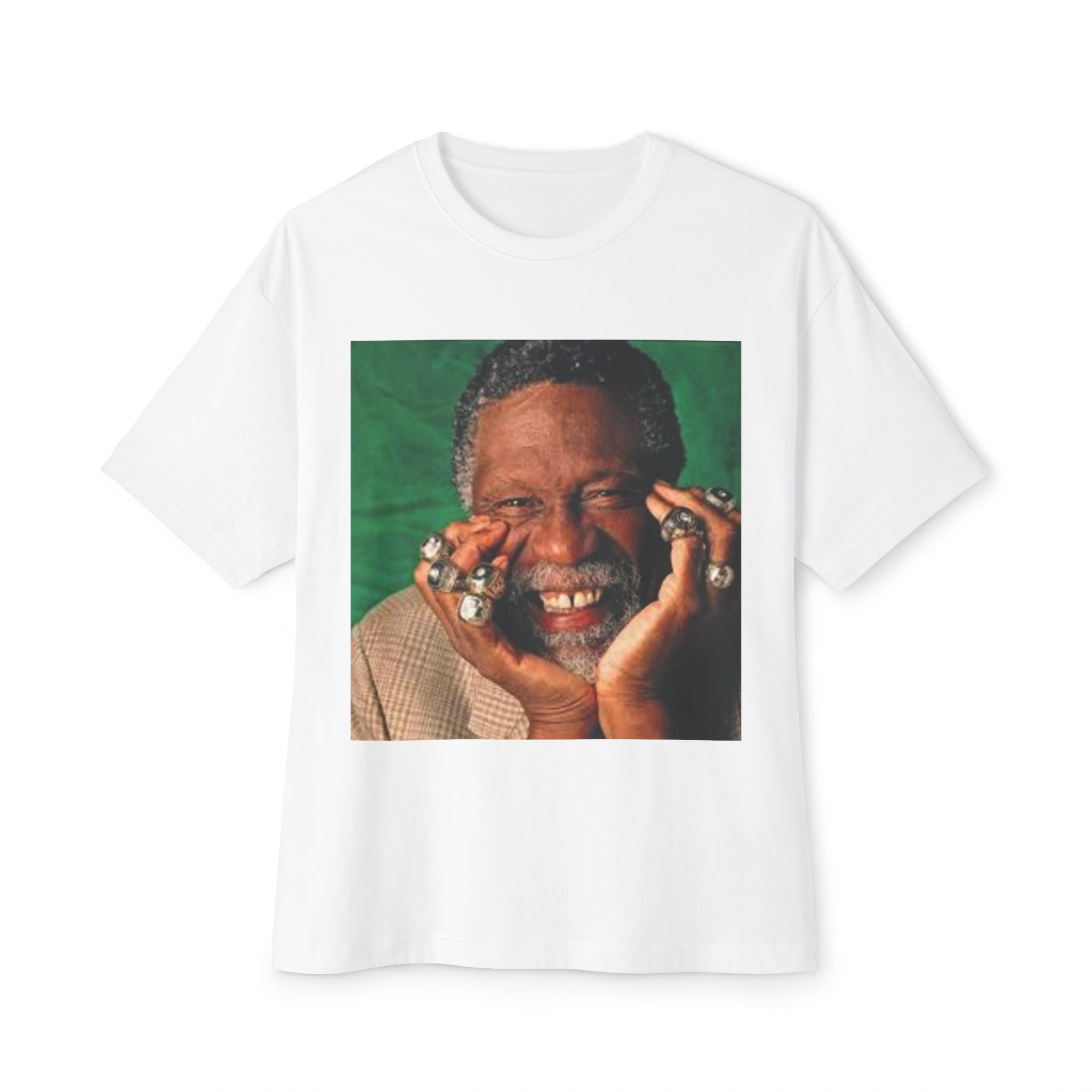 Bill Russell Smiling Portrait Oversized Tee