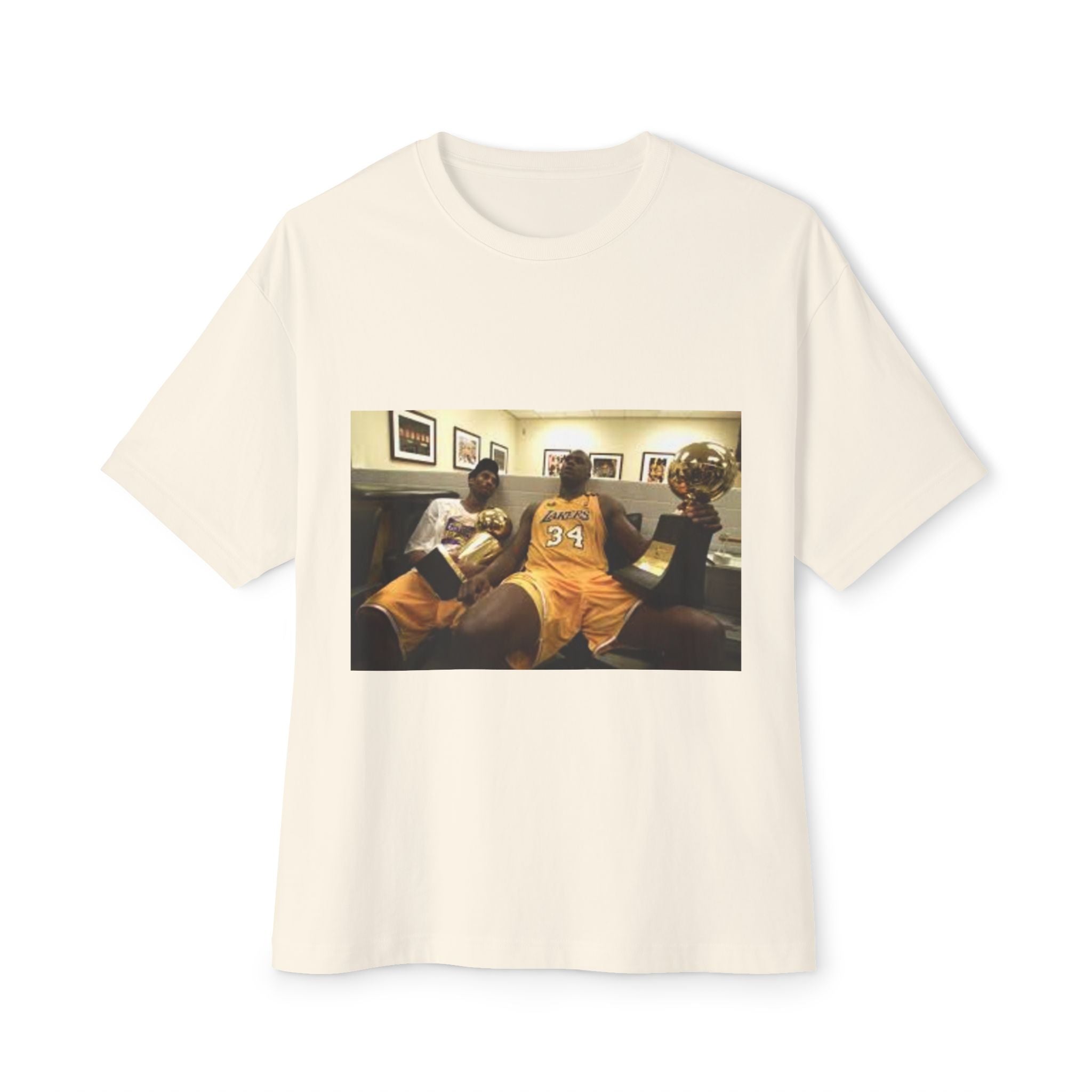 Kobe and Shaq Championship Unisex Oversized Boxy Tee